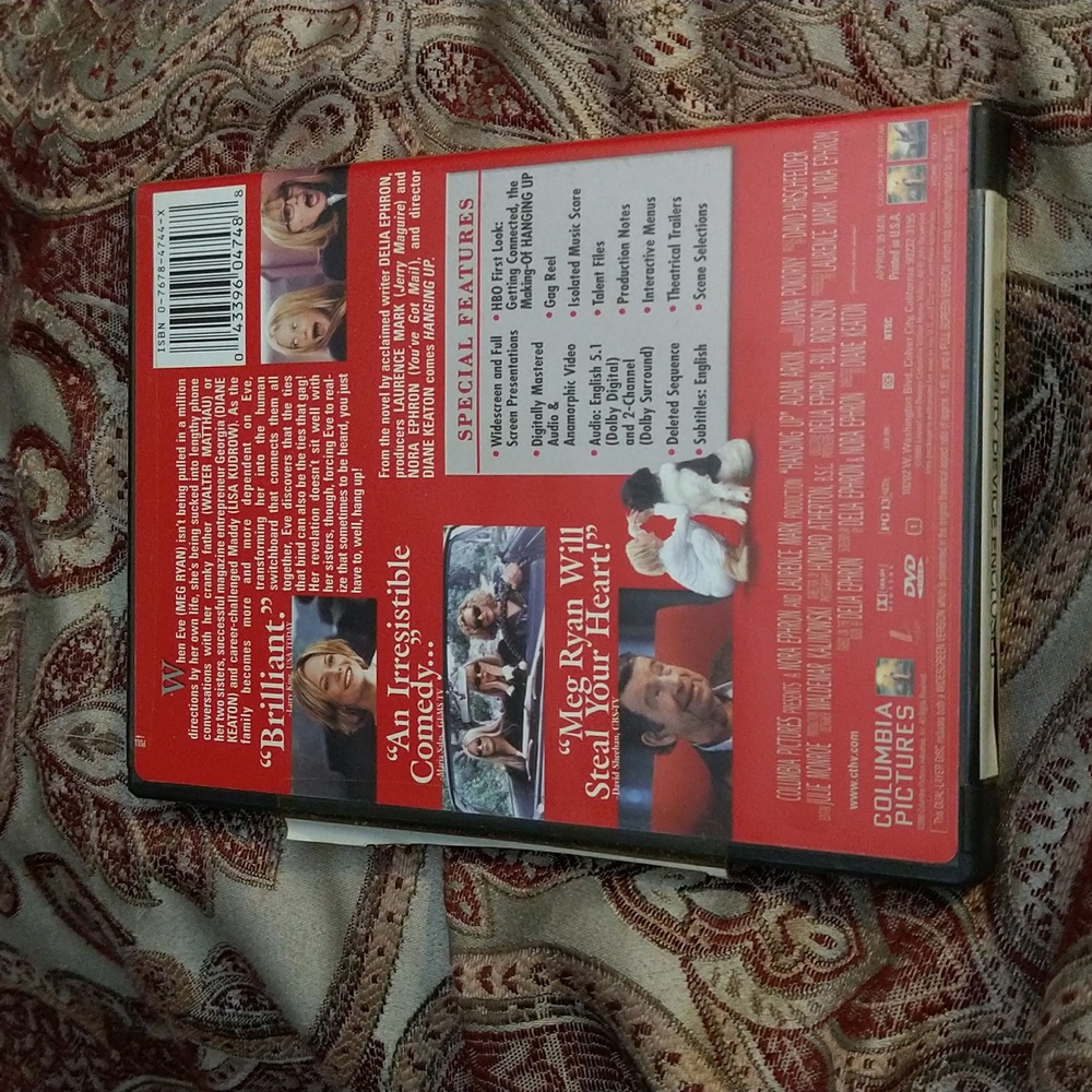 6/$15 Hanging Up columbia pictures DVD video - Picture 3 of 5